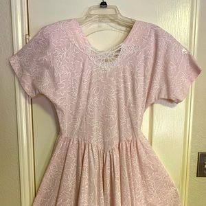 Pretty Light Pink multi length low back zippered Dress, size Med